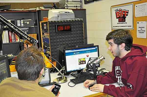 Bloomfield High School students Mark Stewart and Blake Perlman